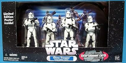 entertainment earth clone trooper 4 pack