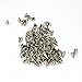 YoYoflyer 100pcs Silver Cone Metal Studs Rivet Spikes Screw Length 10mm for Punk Gothic Style Clothes Leather DIY