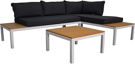 Amazon De Jet Line Gartenset Lounge Kassandra Weiss Neu Gartenmobel Ecksofa Garten Terrasse Balkon Incl Tisch