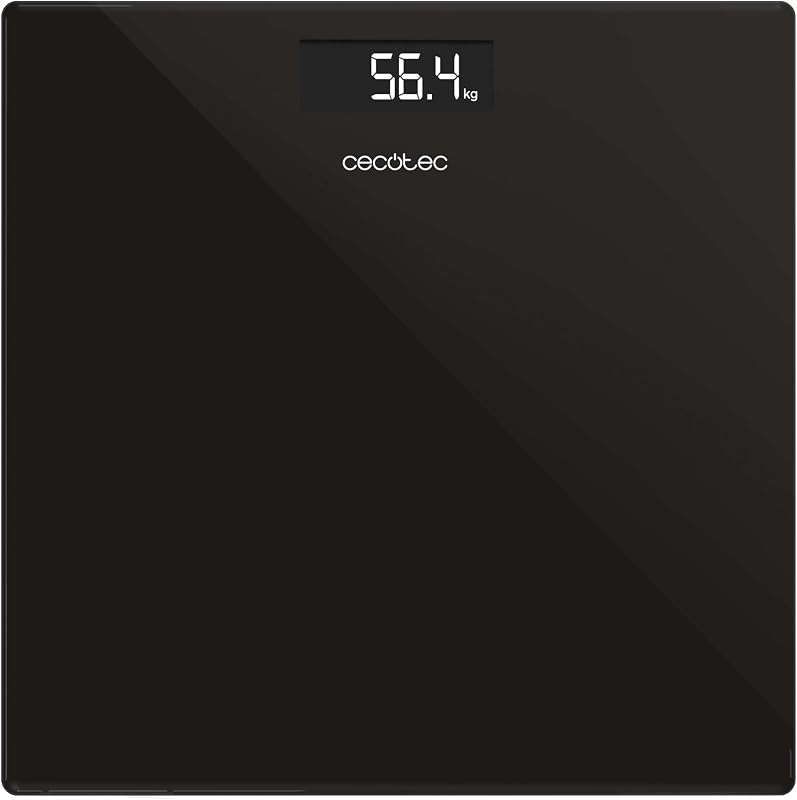 Bilancia da bagno digitale 30 x 30 cm Surface Precision. Design compatto, misurazioni precise, capacità massima 180 kg, accensione e spegnimento automatico, base antiscivolo, funziona a