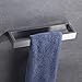 Hoooh SUS 304 Stainless Steel Bath Towel Holder Hand Towel Ring Contemporary Style Wall Mount, Brushed Finish, D110-BN