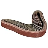 POWERTEC 111370 1 x 30 Inch Sanding Belts | 400 Grit Aluminum Oxide Sanding Belt | Premium Sandpaper - 10 Pack