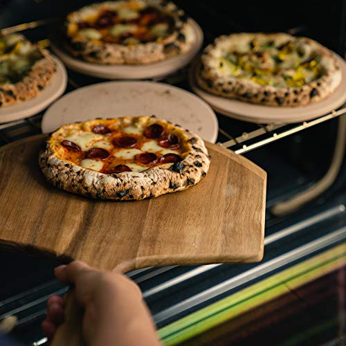 Pizzacraft PC0003 8" Round Ceramic Mini Baking/Pizza Stones, Set of 4