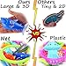 CozyBomB Kids Fishing Bath Toys Game - 17Pcs Magnetic Floating Toy Magnet Pole Rod Net, Plastic Floating Fish - Toddler Education Teaching and Learning Colors (Bath)