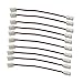 LightingWill 10pcs/Pack Strip to Strip with Wire Solderless Snap Down 2Pin Conductor LED Strip Connector for 8mm Wide 3528 2835 Single Color Flex LED Strips