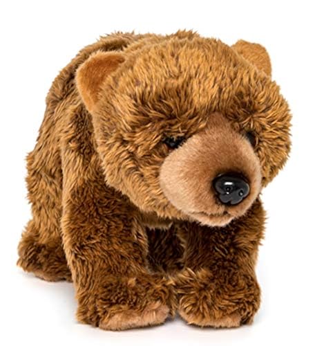 Wildlife Tree 12 Inch Stuffed Grizzly Bear Plush Animal Kingdom
