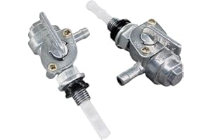 2X Fuel Tank Valve Petcock On Off Switch Compatible with ETQ TG2500 TG3000 TG5000 Generator Mower Replacement Parts