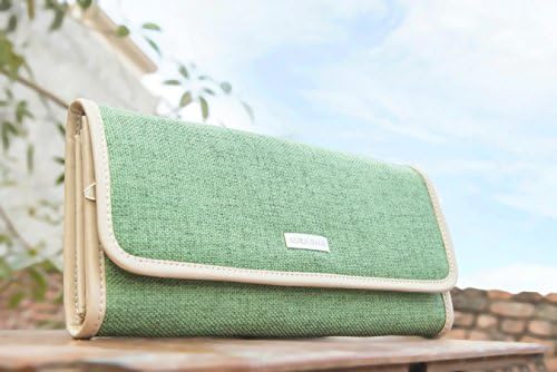 Handmade Vegan Elliot Green Clutch for Women
