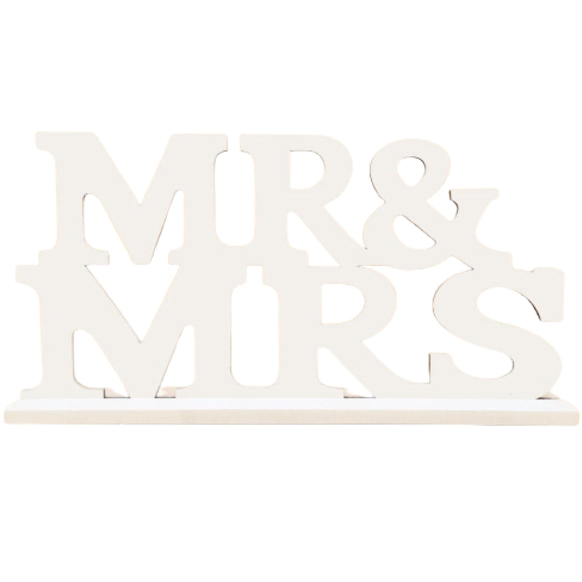 Mr & Mrs Sign for Wedding Reception, Wooden Mr & Mrs Letters Wedding Table Decorations, Anniversary Decor Present