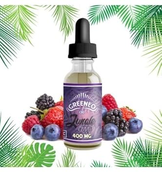 Greeneo Jungle Berry Terpene CBD Liquid - 10ml - Kein Tabak oder Nikotin - Verkäufe unter 18 Jahren verboten (200mg)