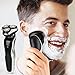 Professional Electric Razor Rotary Shaver For Men, Best Facial Personal 4 In 1 Cordless Waterproof Nose Hair Face Beard Trimmer Set, Wet Dry Mens Shavers Portable Travel Rechargeable USB Series Kit