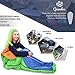 QEEMLON All Season Mummy Sleeping Bag for Adults, Boys, Girls & Teens - Waterproof, Effective Protection from Cold - Portable & Compact for Backpacking, Camping, Hiking with Compression Sack