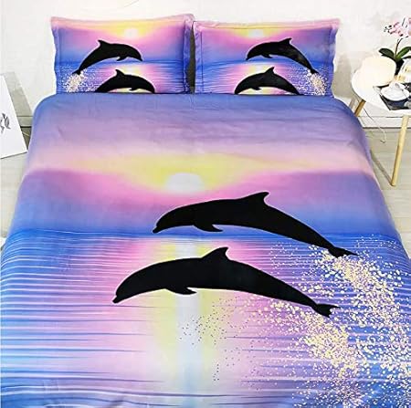 N/T Funda Nórdica Juego De Cama 3D Shark Juego De Funda Nórdica para