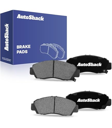 Front & Rear Ceramic Disc Brake Pads For 2004-2011 Honda Civic & 2002-2006 Acura RSX – 8-Pad Set With Brake Fluid