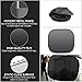 Car Sun Shade, Opamoo (4 Pack) Cling Car Window Shade Car Sunshade Protector for Baby Kids and Pets Car Window Sunshades with UV Protection Universal Car Window Fit Most Cars and SUVs (Black)
