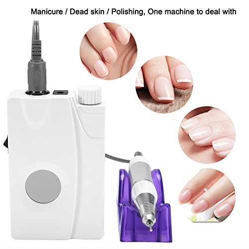 Electric Nail Drill Grind Machine Portable Rechargeable Cordless Nail Polisher Manicure Set US Manicure Pedicure Tools
