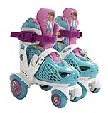 PlayWheels Disney Doc McStuffins Kids Big Wheel Quad Roller Skates - Junior Size 6-9