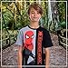 Marvel Boys' Big Split Tee Spiderman T-Shirt, Black/Gray, 8
