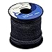 emma kites Black 1.8mm UHMWPE Braided Cord Spliceable Utility Cord DIY Leash Tent Tarp Guyline Hammock Ridgeline Whoopie Sling Bear Bagging for Camping Backpacking Survival Boating 100Ft 900Lb