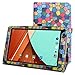 Fusion5 104A GPS Case,Mama Mouth PU Leather Folio Stand Cover for 10.1