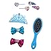 Disney Frozen Hair Accessories Set with Hairclips, Bobby Pins, Haircomb, Mirror, Bows, 8 Pieces