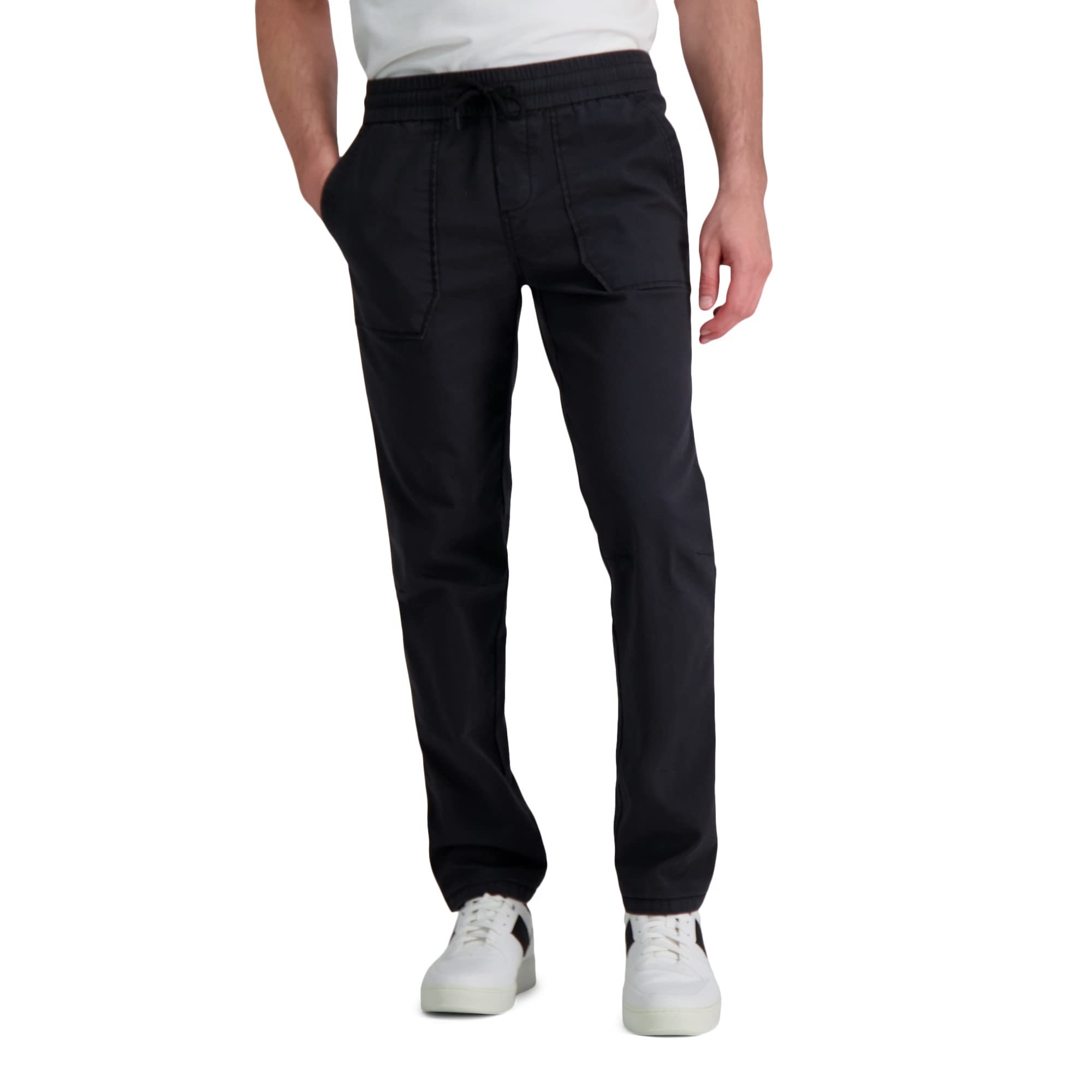 Haggar Men's Straight Fit Canvas Utility Pant Lead Image