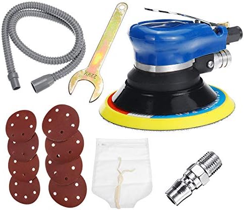 CCChaRLes 6 Inch Air Orbital Sander Dual Action Sander Pneumatic Orbit Polisher Grinding Sanding Tools Set