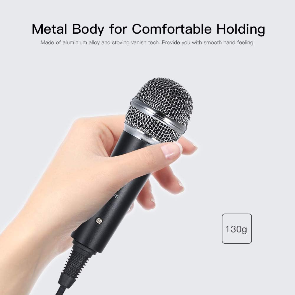 Godyluck- Wired Condenser Microphone Audio 3.5mm Studio Mic Vocal Recording KTV Karaoke Mic with Stand for PC Phone: Electronics