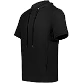 Holloway mens Holloway Ventura Soft Knit Short Sleeve Hoodie – Athletic Sweatshirt for Men for Training, Gym Or Casual Wear