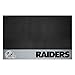FANMATS 12196 Las Vegas Raiders Vinyl Grill Mat - 26in. x 42in. - Deck Patio Protective Mat | Oil, flame, and UV resistant