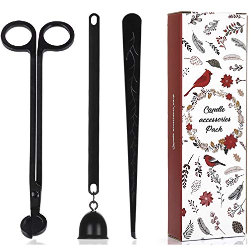 TIANGR Candle Accessory Set【Set of 3】 Candle Wick Cutter Candle Wick