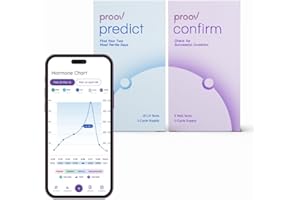 Proov Predict & Confirm Ovulation | Predict The Fertile Window and Confirm Successful Ovulation with one Dual-Hormone Test kit | 15 LH Tests and 5 FDA Cleared PdG Tests | One Cycle Pack