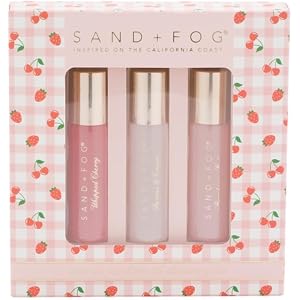 Sand + Fog Eau De Parfum Oil Roller Set, 3 x 0.33 fl oz (Whipped Cherry, Berries & Cream, Strawberry Shake)