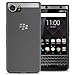 BlackBerry KEYone Case, CoverON [ClearGuard Series] Hard Clear Back Cover with Flexible TPU Bumpers Slim Fit Phone Cover Case for BlackBerry KEYone - Black / Clear