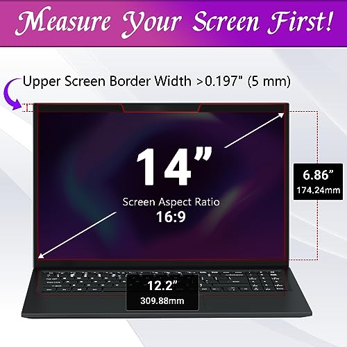 PYS Privacy Screen Filter for 14 Inch 169 Laptop Computer