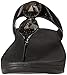 FitFlop Women's Pierra Flip Flop, Black, 9 M US