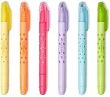 Legami Magic Highlighters Set of 6 Erasable Double Tip Markers Yellow Orange view 1