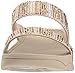 FitFlop Women's Flare Strobe Slide Sandals, gold, 8 M US