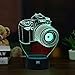 PRY-OOO 3D Illusion Lamp Camera Night Light for Kids Toy Toddlers Illusion Birthday Gift LED Desk Table Lamp Optical Effect Lights Remote Control Touch Home Decor Holiday Birthday