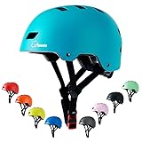 Apusale Bike Skateboard Helmet, Adjustable and