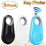 GBD 3 Pack GPS Tracker Smart Key Finder Locator for Kids Boys Girls Pets Keys Wallet Keychain Car Dog Cat Child Phone Alarm Anti Lost Selfie Shutter Wireless Seeker Sensor Holiday Birthday Gift