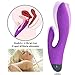 Vibrator Sex Toy Stimulator for Women SHEQU Rabbit Vibrating Clitoris Massager with 10 Different Stimulating Modes G Spot Dildo Vibe Adult Sex Vaginal Toy (Power Mark)