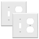 ENERLITES Combination Toggle Light Switch/Duplex