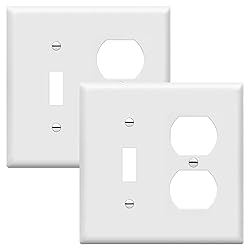ENERLITES Combination Toggle Light Switch/Duplex