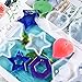 FineInno 12 Pcs Pendants Resin Molds,Jewelry Silicone Mold with Holes,Star,Hexagon,Heart,Round,Oval Casting Mold DIY Epoxy,Crafts,Charms,Ornaments