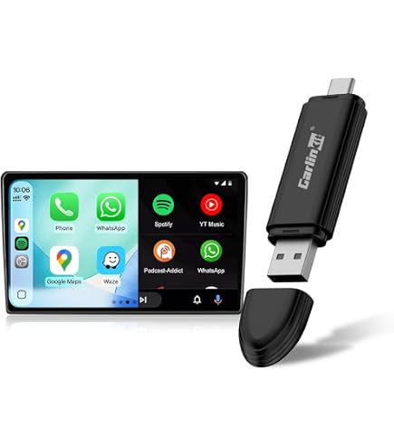 Carlinkit O mais recente Ai Box LED, Android 13, Qualcomm 6225, 8