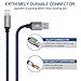 Lightning Cable, YOKERSU 3PACK 6Feet Extra Long Nylon Braided Charging Cable Cord Lightning to USB Cable Charger Compatible with iPhone X/ 8/ 7/ 6s/ 6/ Plus/ 5se/ 5s/ 5c/ 5, iPad, iPod (Blue)