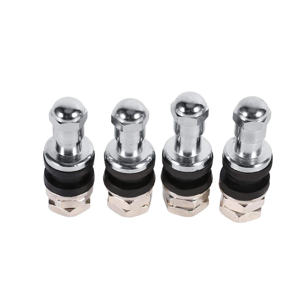 metal valve stems ◈ Fydun 4Pcs Car Tubeless Wheel Tire Valve Stem Metal Bolt In High Pressure Flush Mount Rear