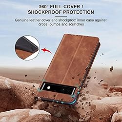 Jasonyu Flip Wallet Case for Google Pixel 6A