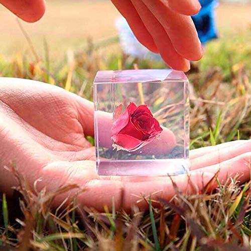 Resin Casting Molds, 145 Pcs Jewelry Casting Making Molds Set Kit,Silicone Cube Shape Paperweight Pendant,Screw Eye Pins, Disposable Plastic Cups,Stirrers,Droppers,Disposable Gloves for Polymer Clay - Thumbnail 4